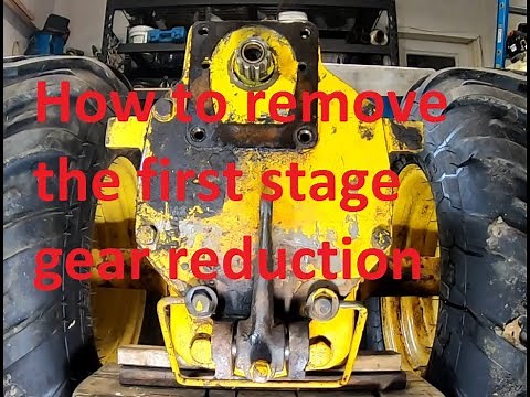 Cub Cadet mud mower first stage bowl gear disassembly how to