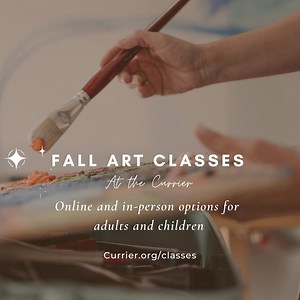 Fall Art Classes are now booking at the Currier Museum of Art! 🤩 Join us for adult and children classes, online or in-person this Fall. Whether you are a beginner or advanced, you're sure to find an inspiring class at the Currier. Currier.org/classes for full course offerings. | Currier Museum of Art