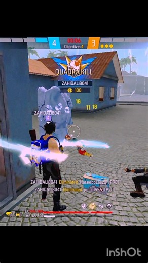 1 vs 4 Clutch 😱 Free Fire Pro Gameplay #shorts