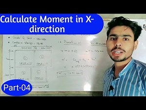 Two way Concrete Slab Design | Part- 04 Design of slab | Calculate moment in X-direction