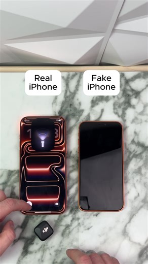 Fake iPhone vs Real iPhone sound test wait until the end the speaker comparison is crazy #iphone #fyp #soundtest #tech #speakercomparison