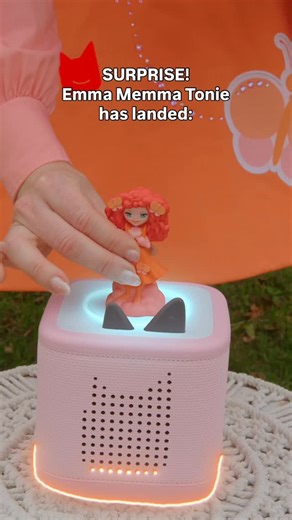 Emma Memma on Instagram: "SHE’s HERE!! 🥹 The first ever Australian artist Tonie 🧡 our EMMA MEMMA Tonie 🧡 has arrived and is ready to twirl into homes across the country. Available now at leading retailers and online across Australia 🫶🏽 Can’t wait for little ones to dance, move and imagine with her🎶🧡 (PS there is a secret song…. Can you find it?….. only available on the Emma Memma Tonie)"