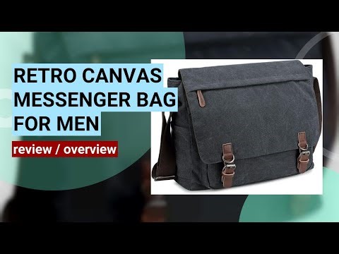 Review: Retro Canvas Messenger Bag for Men - Perfect for Laptops!