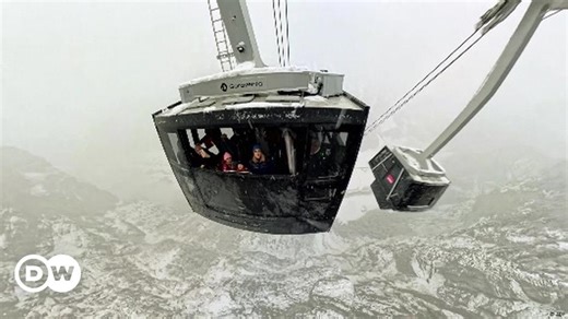 Europe's steepest cable car opens in Switzerland