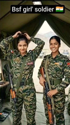 bsf girls' soldier 💪🇮🇳 life after selection in bsf girls' soldier #motivation#army #bsfstatus#shorts