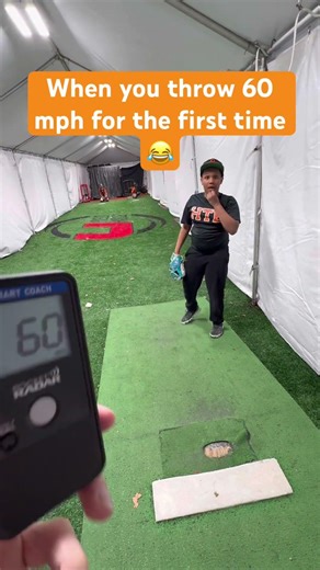 When you throw 60 mph for the first time 😂 #baseball #development #hardwork #mlb #fastball