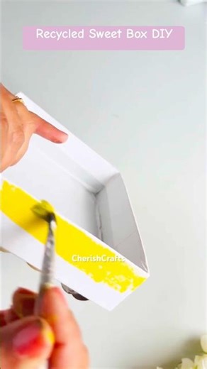 Holi DIY from Waste Sweet Box 🌸 #diy #recycledart #holi #holispecial #cardboardcraft #easy #shorts