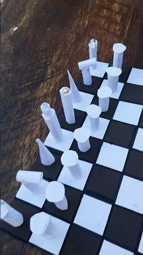 Paper chess pieces diy