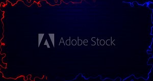 lightning border frame on gradient background animation. looping electric on rectangle frame background