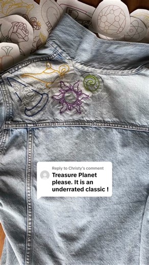 DIY Disney Treasure Planet Hand Embroidery Tutorial