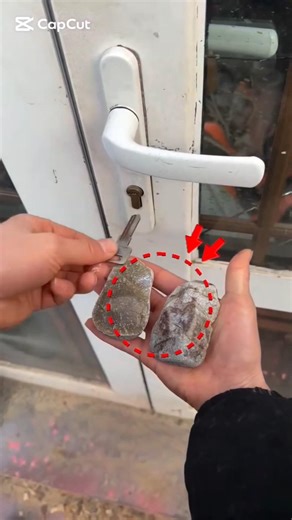 Smart Idea Gone Wrong 😅 Lost Key in Stone Pile #Comedy #Oops #Life