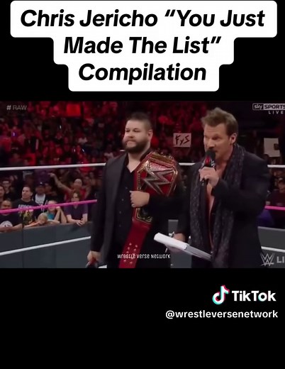 Chris Jericho's Iconic 'You Just Made The List' Moments