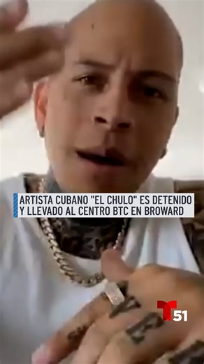 Abel Osvaldo Díaz Rodríguez, el artista cubano conocido como “El Chulo” fue detenido el jueves y recluido en el Centro de Detención de inmigranción “BTC” en Broward, según confirmó su mánager. Sigue actualizaciones: https://trib.al/BiMcHWz #elchulo #broward #ICE | Telemundo 51