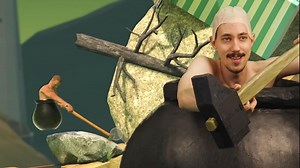 真人爬山有多崩潰？德國實況主用槌子感應控制挑戰《Getting Over It》