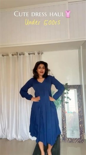🎀༘Cute dress 👚under 500rs🫶🏻 #dresshaul #flipkartfinds