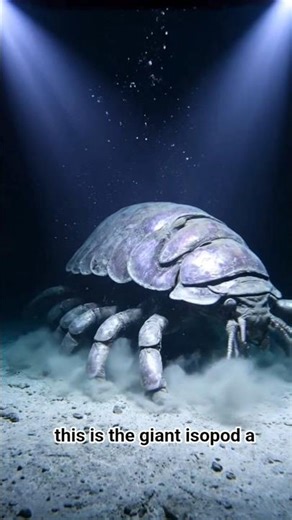 The Giant Isopod — The Real Monster Beneath the Ocean #viral #wildlife #chondrichthyans #isopod