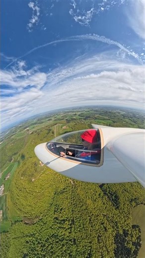 Schleicher Ka 6 Glider Over Swabian Jura Reutlingen Flight