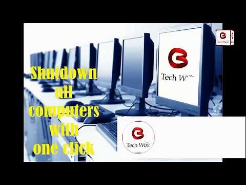 How To Shutdown All Connected Computers With One Click By CMD