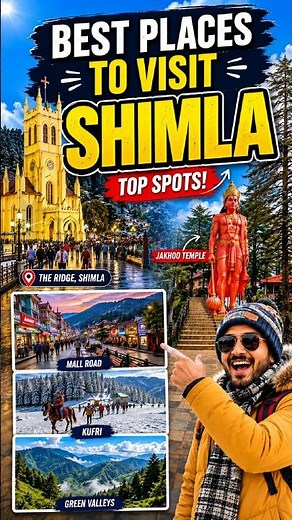 Best Places to Visit in Shimla 2026 🏔️ | Top Tourist Places in Shimla