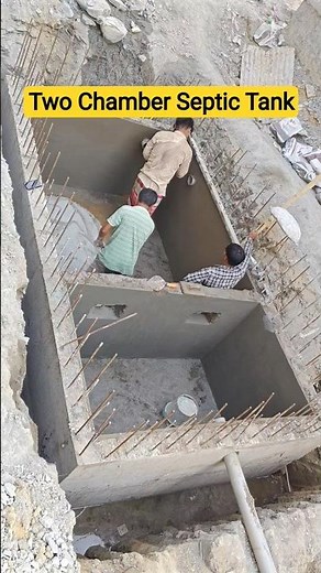 Two Chamber Septic Tank for 30 People #construction