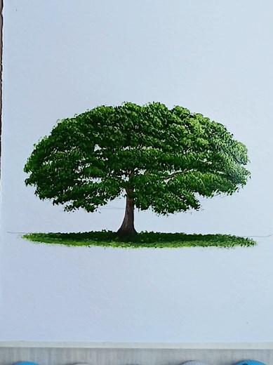Como pintar árvore passo a passo para iniciantes