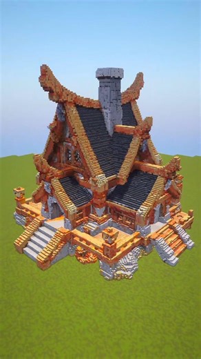 Giant Viking house | Minecraft #build #tutorial #minecraftideas #idea #house #minecraftbeauty