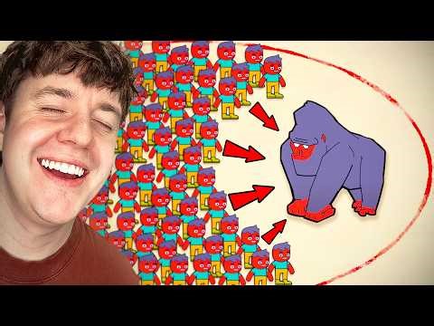 How many dudes to beat a gorilla?