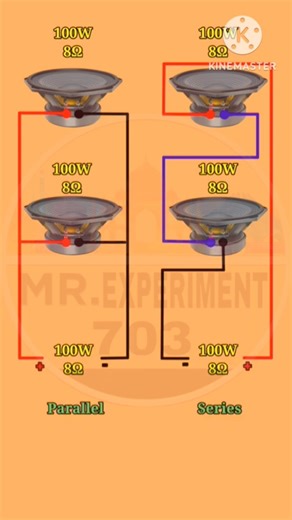 Speaker series and parallel connection 😮😲😱😲#shortsfeed #trending #viralvideo #shorts