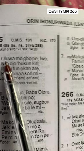 C&S HYMN 265 Oluwa Mo Gbo Pe Iwo - Yoruba Church Music