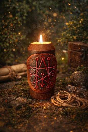 Astaroth Sigil Goetia Lesser Key Solomon Candlestick - Etsy UK