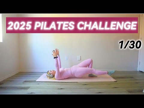 DAY1| 30 MIN DAILY FULL BODY PILATES FOR 30 DAYS NEW YEARS CHALLENGE 2025 | AT HOME WORKOUT PLAN