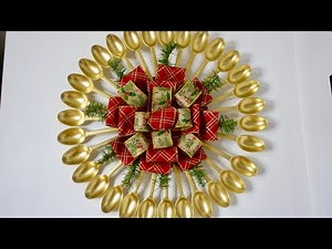 Christmas Wreath with Plastic Spoons (Recycling)