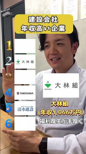 建設会社 年収ランキング
