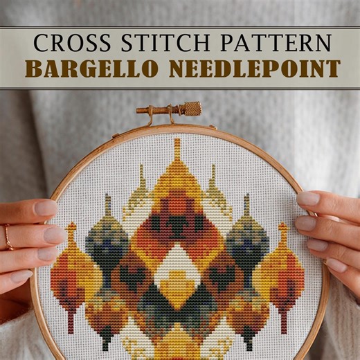 Cross Stitch Patterns Bargello Needlepoint Pdf Download (digital Format - Instant): 17 Easy Designs for Hand Cross Stitch - Etsy