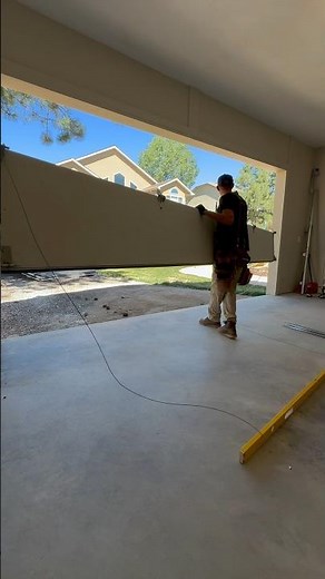 Installing an Overhead Door solo