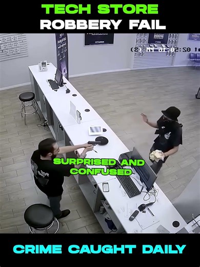 Tech Store Robbery Failed Miserably in USA #cops #shorts