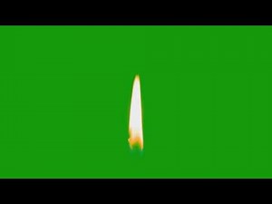 Candle Flame Green Screen Chama de Vela