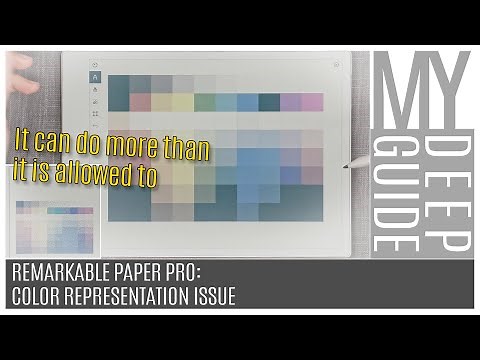 Remarkable Paper Pro: Color Representation Issue (pre update 3.16)