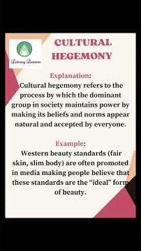 Cultural Hegemony by Antonio Gramsci in Tamil with Example/Cultural Studies #ugcnetenglishliterature