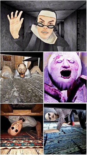 under Bed || Jumpscare Evil Nun Vs new Granny Vs Horror Tale 3 Vs Granny Remake Vs Grandpa 😈#shots