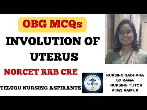 Involution of Uterus, Boggy Uterus| OBG MCQs|NORCET|RRB|CRE