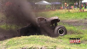 Vehicle and Mud Particles Vehicle Covered In Mud