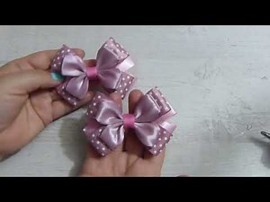 !Los Mejores Moños Con Cinta De Tela Para Niñas!. 🎀 Tutorial para hacer MOÑOS DE LISTON