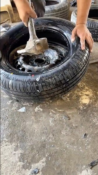 New Car Tyre Installation on Rim | Easy Manual Tyre Fitting Process