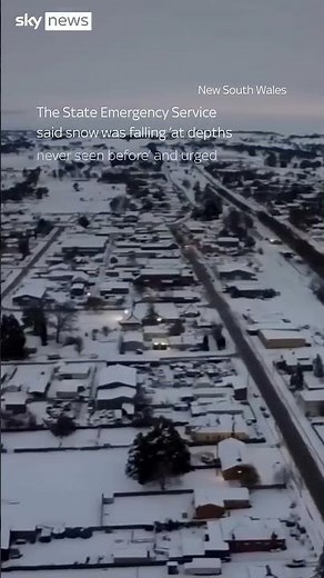 Eastern Australia sees rare snow