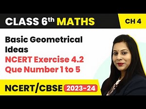 NCERT Exercise 4.2 : Question Number 1 to 5 - Basic Geometrical Ideas | Class 6 Maths