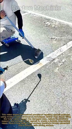 Revolutionary Asphalt Repair Method Fixing Potholes the Right Way