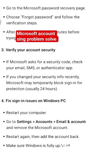 Microsoft account sing in problem solve #microsoft #minecraftshorts