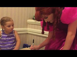 Meeting Anastasia at Disney World.