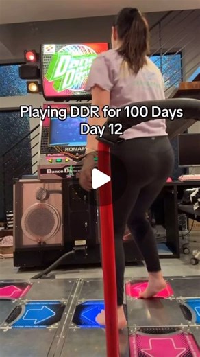 Meg Turney on Instagram: "Day 12! And before anyone says I could space out the arrows in Bag, I did play it on 1.5x but left it on 1x for the b-roll. ♥️ #100DaysofDDR #funfitness #megturney"